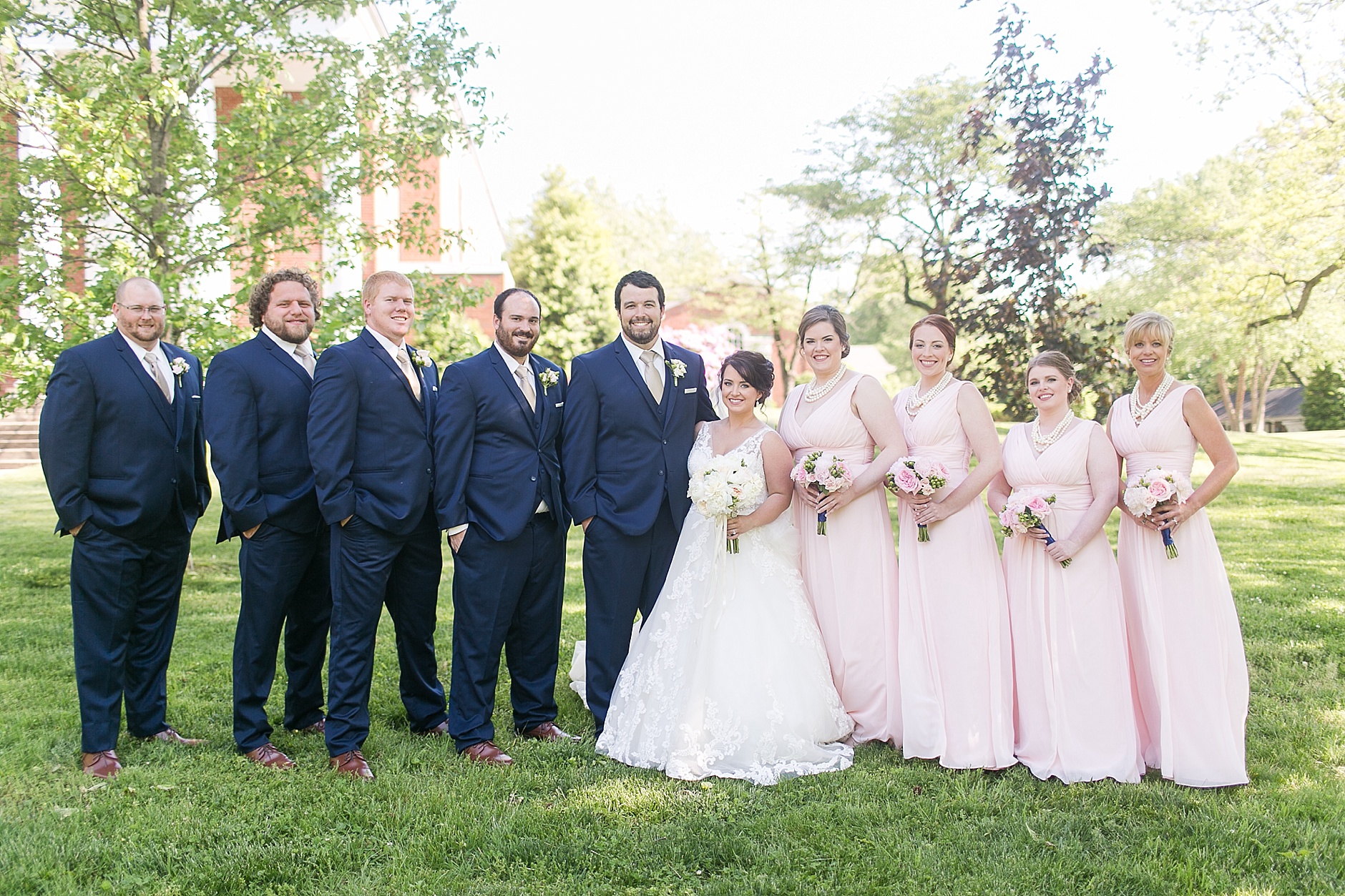 Owensboro, Kentucky Navy and Blush Spring Wedding by Rachael Houser Photography