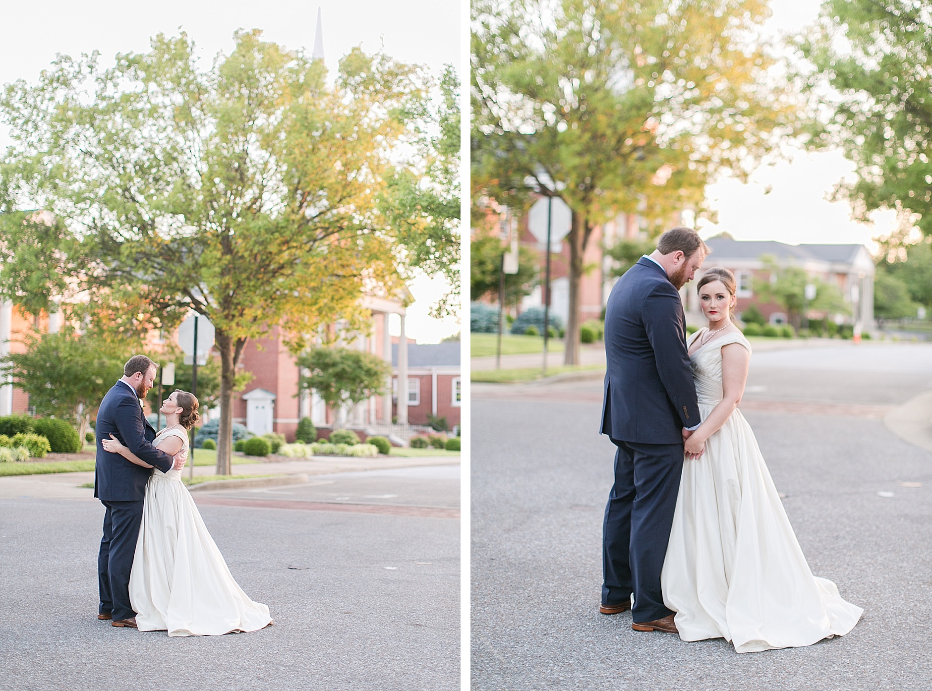 A spring navy, shades of teal and green, and red Murray State University and Downtown Murray Kentucky Wedding by Rachael Houser Photography