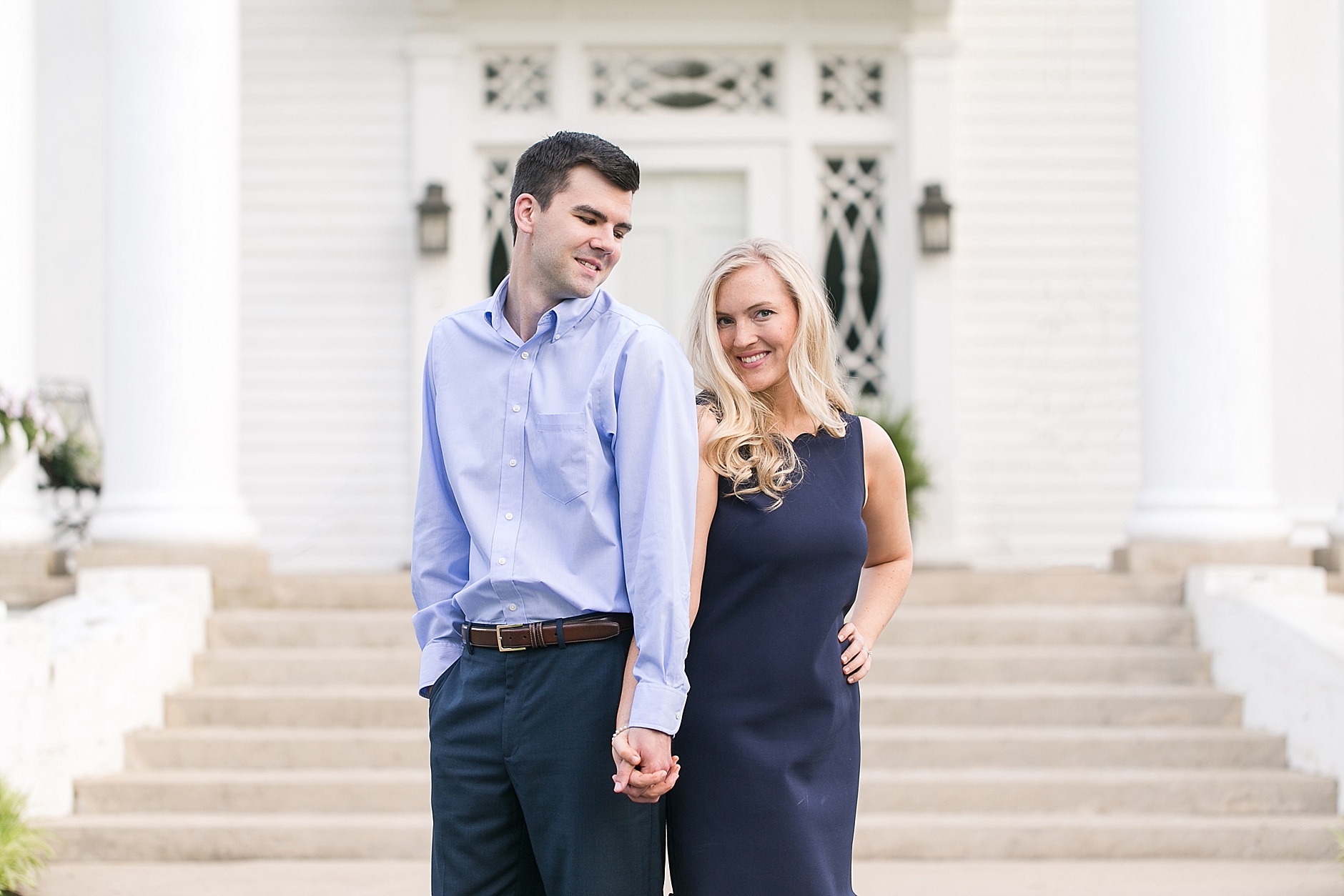 A spring Historic Family Home engagement session by Rachael Houser Photography