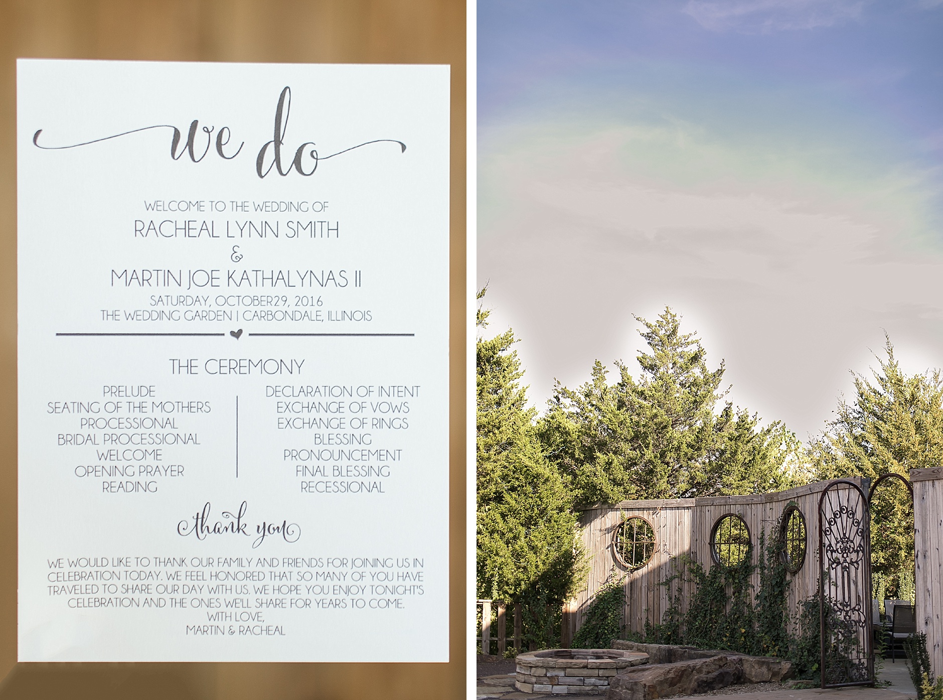 An Outdoor Fall Wedding At The Wedding Garden in Carbondale Illinois by Rachael Houser